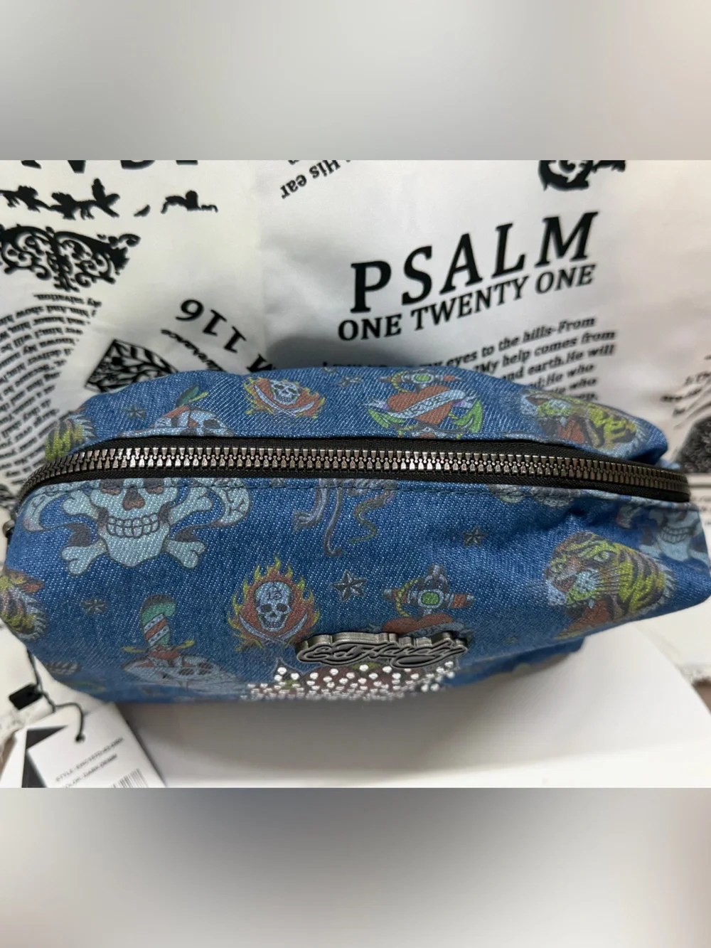NWT Ed Hardy Cosmetic Bag